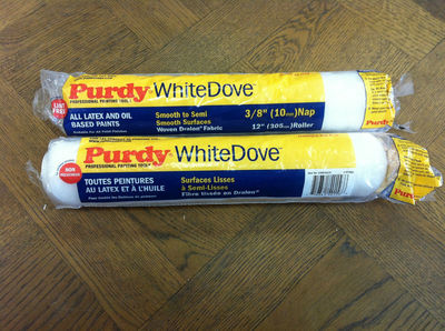 2 x 12'''' Purdy White Taube Medium Stapel Farbe Roller Hüllen 3/8'''' Nickerchen