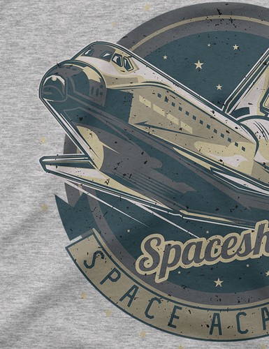 Spaceship Academy | Camiseta divertida para hombre S a 4XL | Transbordador espacial de la NASA Columbia - Imagen 12 de 14