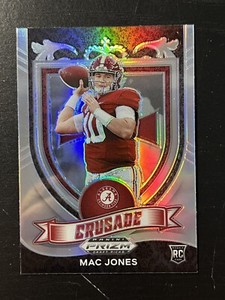 2021 Panini Prizm Draft Picks Football #170 Mac Jones Crusade Silver RC Alabama