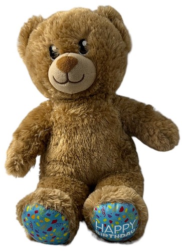 BUILD A BEAR - Peluche/peluche de oso feliz cumpleaños - bronceado - BAB 2018 - Imagen 1 de 17