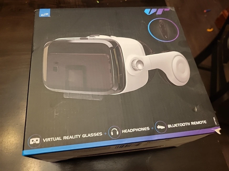 Gafas de realidad virtual Ilive VR con conexión inalámbrica Bluetooth IVR77BDL NUEVAS EN CAJA Foto 2 de 4