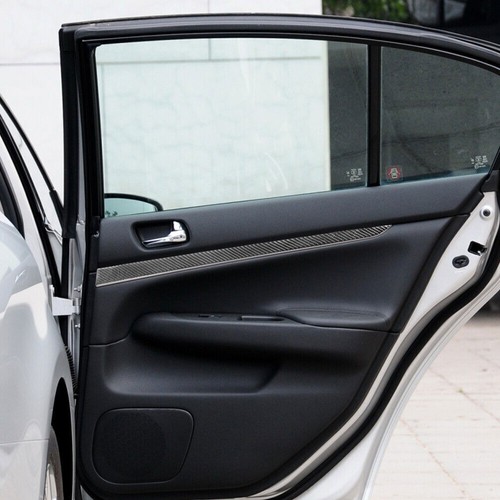 8Pcs For Infiniti G37 Sedan 2010-13 Carbon Fiber Interior Door Panel Cover Trim - Picture 6 of 12