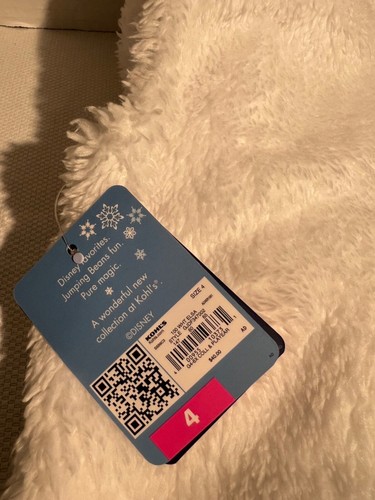 Disney Jumping Beans Elsa Frozen Hooded Vest White and Aqua Size 4 - Picture 3 of 5