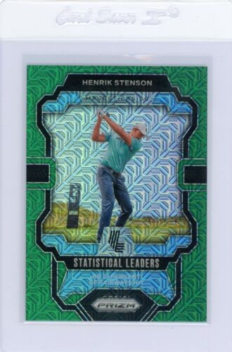 2024 Prizm LIV Golf HENRIK STENSON Statistical Leaders Green Mojo /54 #85