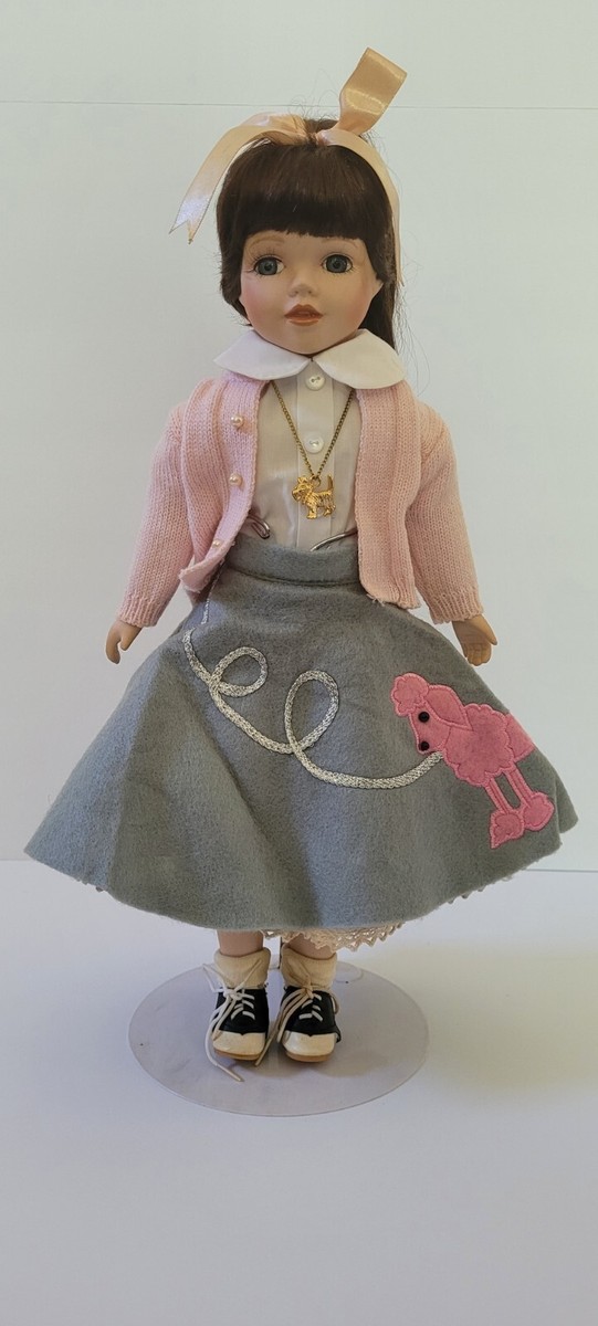 Heritage Signature 1950's Poodle Skirt Porcelain Doll | eBay