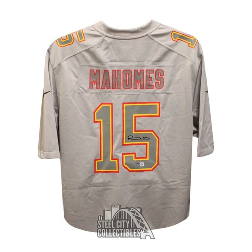 Patrick Mahomes Autographed Kansas City Gray Replica Football Jersey - BAS