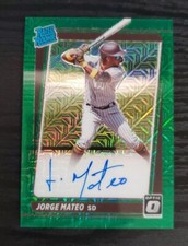 2021 Optic Green Mojo Prizm Jorge Mateo Auto /99