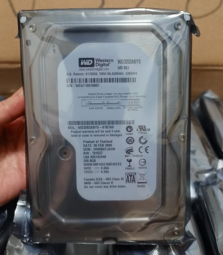 Western Digital RE3 320GB WD3202ABYS 7200RPM SATA 3.5" HDD Hard Disk Drive - Picture 1 of 5
