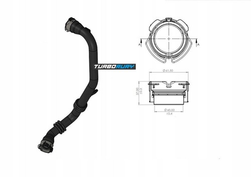 LUFT TURBOSCHLAUCH LADELUFTKÜHLERMANSCHETTE FÜR NISSAN JUKE NV200 1.5 dCi 144601KB2D - Bild 11 von 11