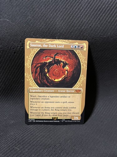 SAURON, THE DARK LORD (SHOWCASE)(329) The Lord Of The Rings Magic MTG NEAR MINT - Picture 1 of 2