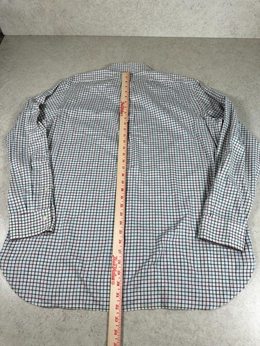 Ralph Lauren klassische Passform kariertes Langarmhemd mit Knopfleiste Herren Größe XL - Bild 5 von 8