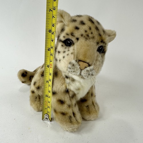 HANSA Stuffed Baby Leopard Cub 7”T Realistic Replica Plush Toy Japan BH3423 - Picture 5 of 9