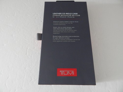 Tumi Genuine Leather Co-Mold Case For iPhone 6S iPhone 6 Black New - Picture 2 of 10