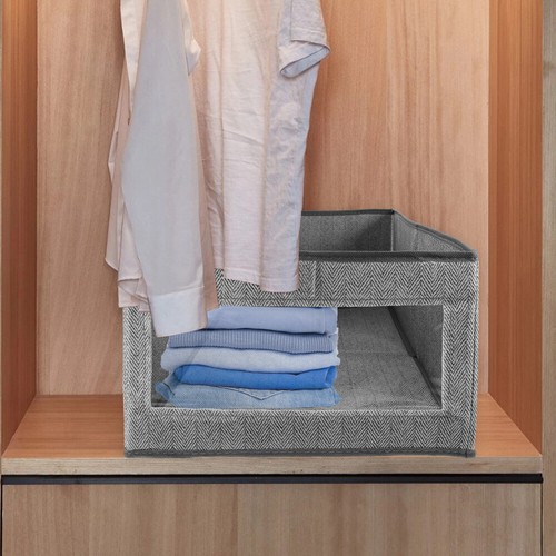 2 Pcs Boîte De Rangement Pour Armoire À mode Domicile Bacs Des Vêtements Bureau