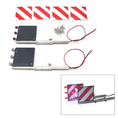 Guardabarros trasero LED luz de ancho de lámpara de separación para remolque de camión tractor 1/14 RC - Imagen 2 de 4