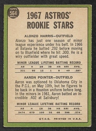 1967 Topps 301-609, Complete Your Set, *STARS*,  All Pictured, Volume Discounts - Picture 294 of 319
