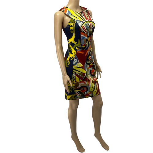 VERSACE Collection Multicolor Printed Sheath Dress - Picture 2 of 9