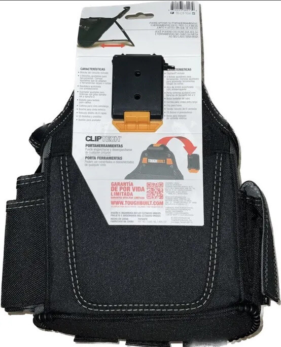 New Toughbuilt Journeyman Electrician Pouch + Shoulder Strap /TBCT104