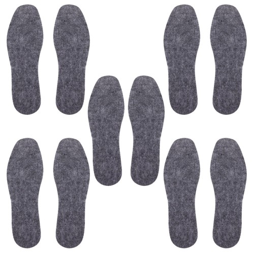5 Paia Solette Calde in Feltro di Lana Solette per Scarpe Donna Inserto Invernale e - Foto 6 di 12