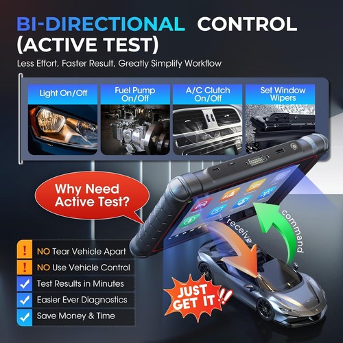 Autel MaxiPRO MP900E Scanner better MP808S MP808BT PRO Bi-Directional Android 11 - Picture 6 of 17