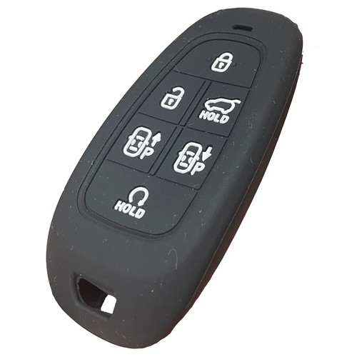 Fit Hyundai Santa Fe Tucson Palisade 6 Button Remote Key Fob Silicone Case Cover - Picture 9 of 9