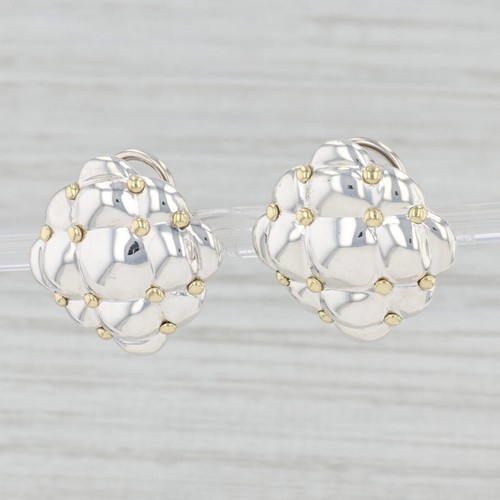 Pendientes Krypel Statement De Oro Y Plata Esterlina Con Aros Omega - Imagen 2 de 6