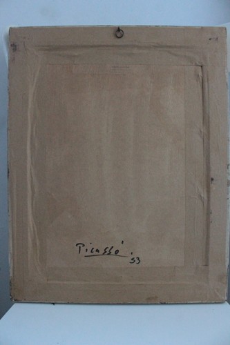 1953er Pablo Picasso Original With STAMP vintage painting antique, hand signed - Picture 12 of 16