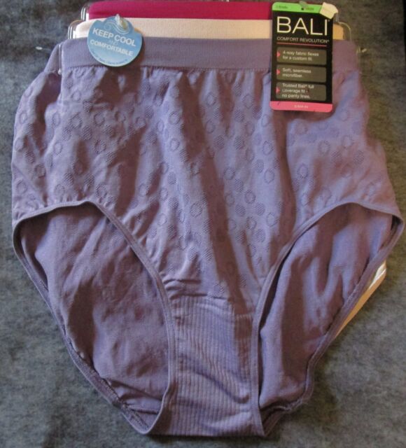 NWT set of 3 BALI comfort revolution HI CUT ak83 keep cool PINK PURPLE BEIGE