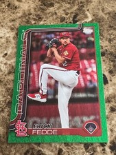 ERICK FEDDE 2025 Topps Green Foil #229 Cardinals /99