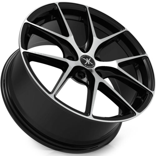 4 Wheels 18" KR104 18x8 5x114.3 Black Machined 38ET 73.1CB (KR104-188045+38BM) - Picture 3 of 4