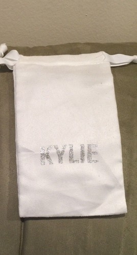 Kylie Cosmetics "Holiday Edition" White/Silver Drawstring Bag - Picture 1 of 2