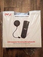 Brand New Pyle USB Computer Streaming Microphone Kit for Podcasts PDMIKT100