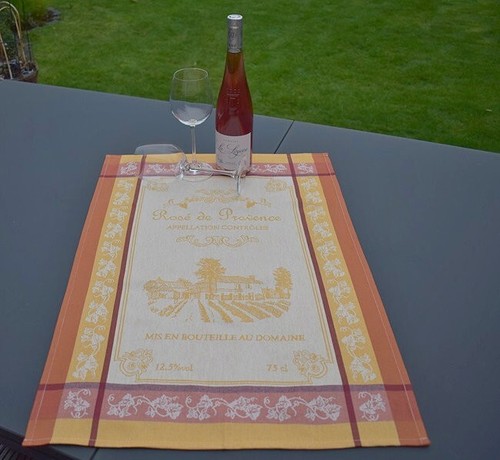 Dish Towel Cotton Jacquard 50X70 CM Yellow Terra Domainemotive From France - Picture 4 of 5