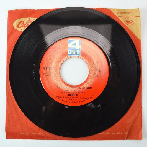 BOULOU Bluesette Rare Radio Copy 4 Corners Of The World Vinyl Record 45 FC4-108 - Imagen 7 de 9