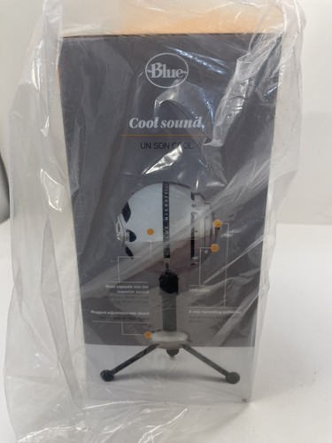 BLUE SNOWBALL USB MICROPHONE WITH CRYSTAL CLEAR SOUND ALUMINUM PODCAST VLOG NEW - Picture 2 of 5