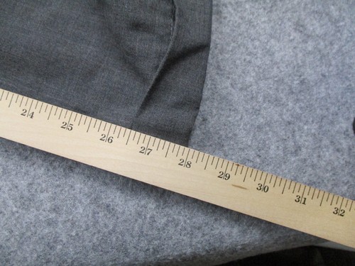 Nordstrom JB Britches Pants Mens 36 Gray Dress 100% Wool Flat Front Cuffed 36x28 - Picture 8 of 9