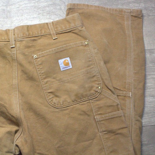 Carhartt Pants 36 x 30 Brown Beige Double Knee Made in USA - Picture 3 of 7