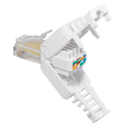 30x Netzwerk-Stecker RJ45, Montage ohne Werkzeug, Cat 6, 5, auch Verlegekabel - Bild 2 von 5