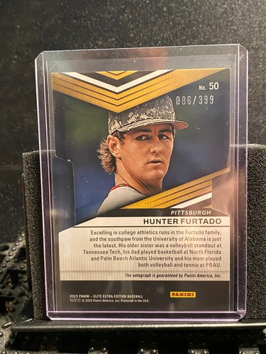 Homer Bush Jr. 2023 Elite Extra Die-Cut Auto #130/399 - Padres - Picture 2 of 2