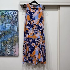 Mister Zimi Size 8 Shift Dress Midi Floral Summer Casual
