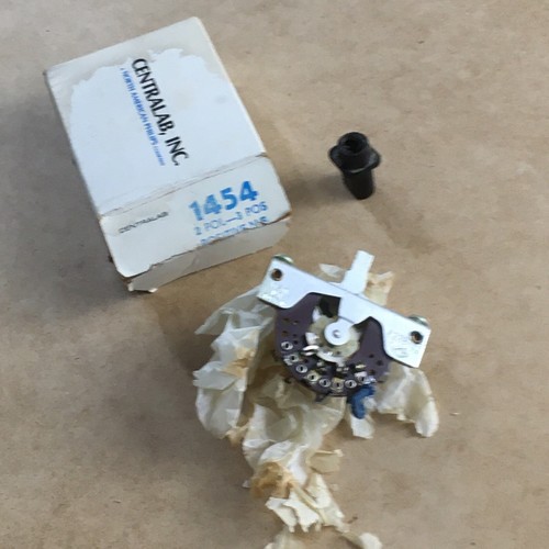 Vintage NOS Centrlab #1454 CRL USA 3 Way Switch Fender Tele Bakelite Daka Ware - Picture 13 of 14
