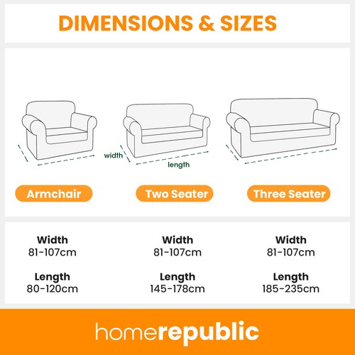 Stretch Sofa Covers Elasticated Foam Support Crushed Velvet Mink 1/2/3 Seater - Picture 24 of 97