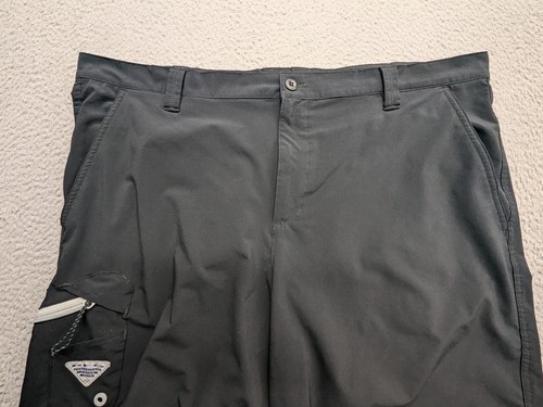 Columbia PFG Shorts Men's 42W 10" Black Permit Fishing Logo with Bottle Opener - Picture 10 of 14