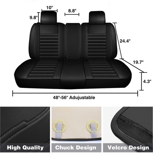 For Nissan Luxury Leather Car Seat Covers Front Rear Full Set Cushion Protector - Picture 20 of 24