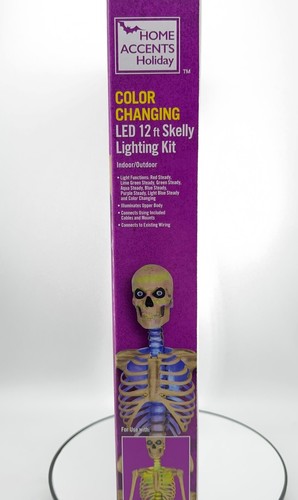 12 Fuß Skelett Halloween Skelly LED Home Akzente Urlaub Halloween Beleuchtungsset - Bild 7 von 13
