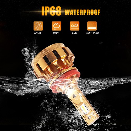 AUXBEAM H11 LED Headlight Low Beam Bulbs Super Bright 14000LM 6500K White Canbus - Picture 11 of 12