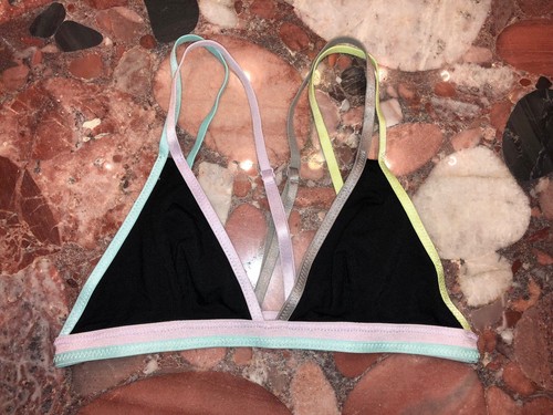 NWT Free People Intimately Black Strappy Finn Triangle Bralette Women’s XS - Picture 1 of 7