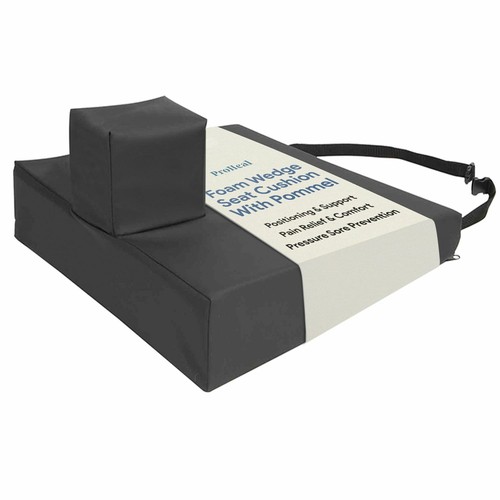 Foam Wedge Seat Cushion with Pommel - For Better Posture & Hip Positioning - Picture 8 of 8