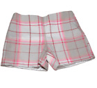 GAP Kids  Beige Pink Plaid Wool Blend Adjustable Waist Lined Shorts 18 Plus