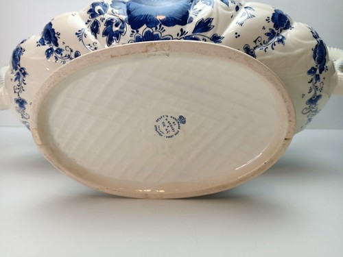 Delft's Jardiniere Floral Planter - Jema By H.Bequet - Vintage Delft - Holland - Picture 10 of 21